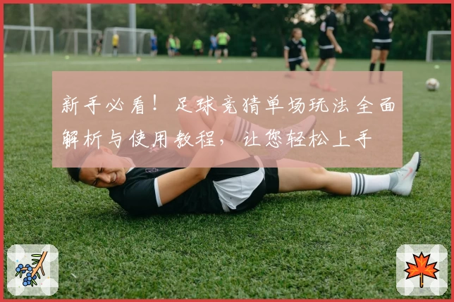 新手必看！足球竞猜单场玩法全面解析与使用教程，让您轻松上手